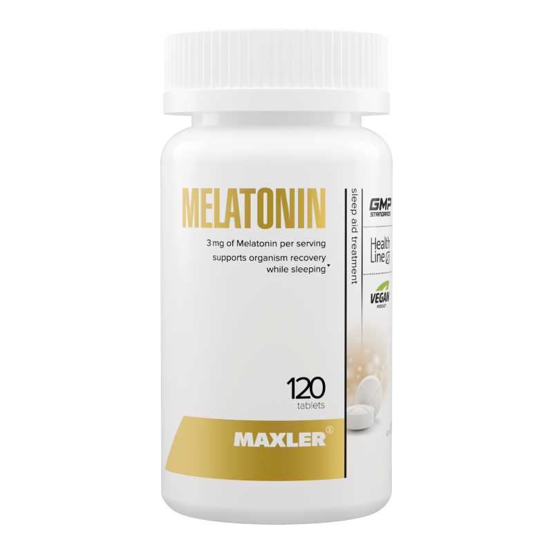 БАД Maxler к пище «Мелатонин» таблетки по 0,3г 120 шт.