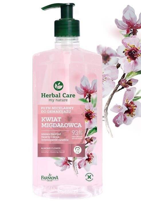 Мицеллярная очищающая жидкость Farmona Herbal Care "Цветок Миндаля", 400 мл