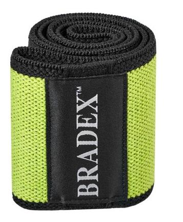 Текстильная фитнес резинка Bradex SF 0750 размер M нагрузка 11-16 кг, салатовая
