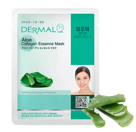 Коллагеновая маска для лица Dermal "Алоэ", 23 г