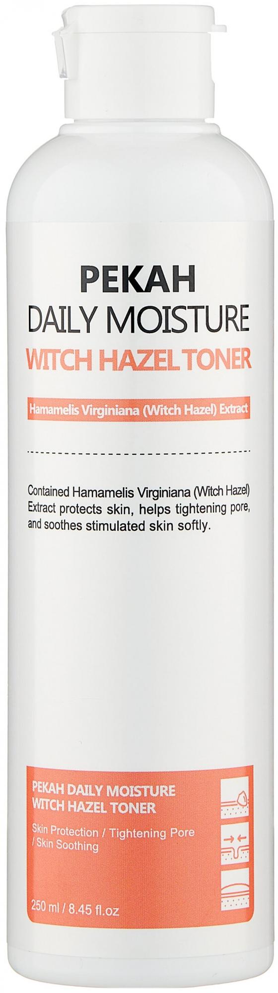 Поросужающий тонер с экстрактом гамамелиса Pekah "Daily Moisture Witch Hazel Toner", 250 мл