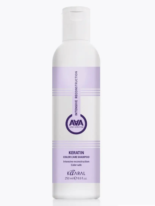 Кератиновый шампунь Kaaral Keratin Colore Care AAA для окрашенных и химически обработанных волос, 250 мл