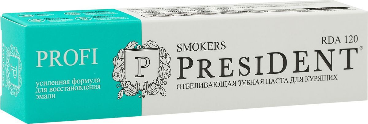 Зубная паста PresiDENT Profi Smokers, 50 г