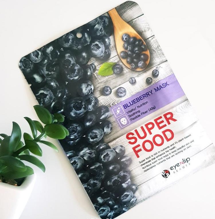 Маска для лица Eyenlip "Superfood Mask Blueberry", 23 г