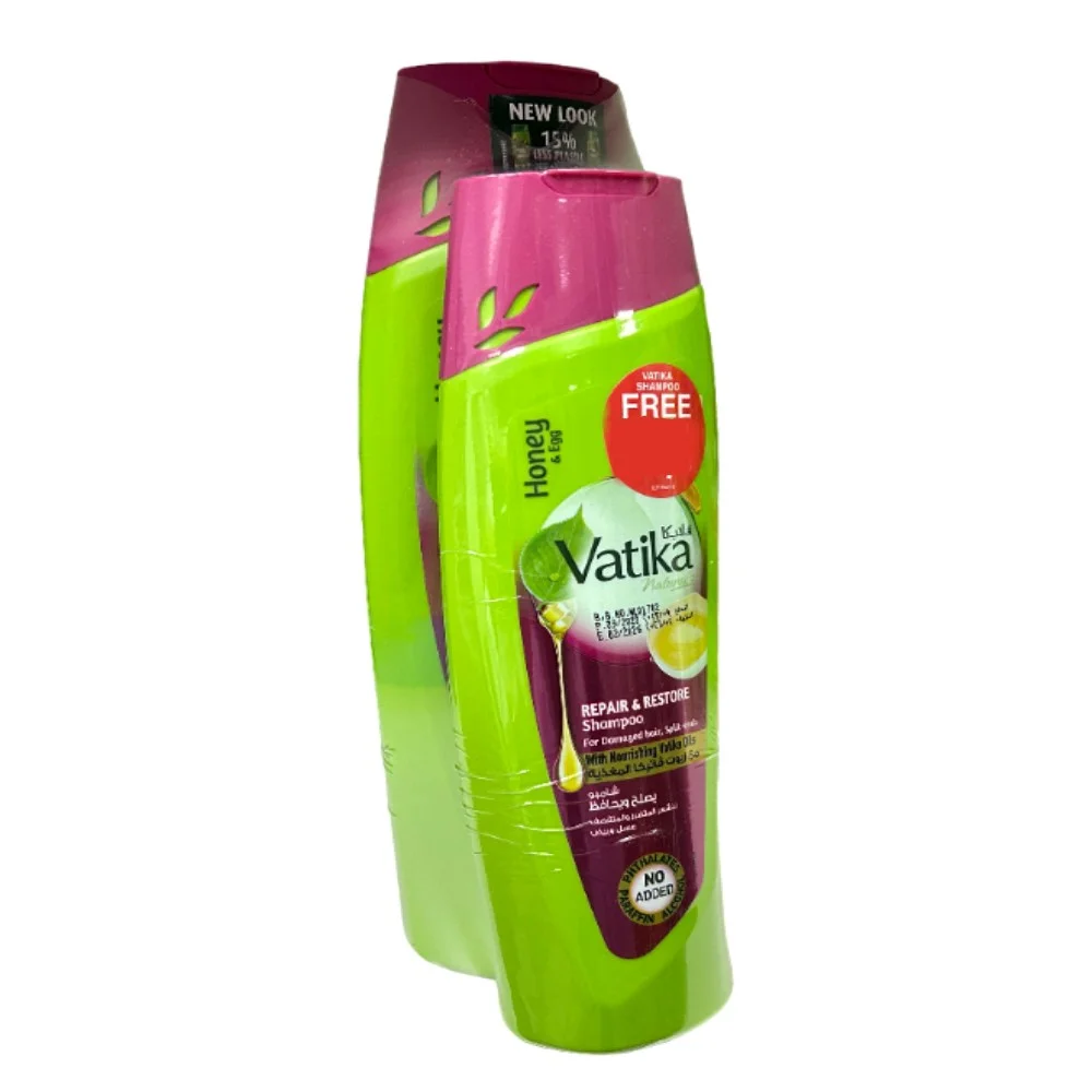 Шампунь Dabur Vatika восстанавливающий, 400мл+200мл набор №2