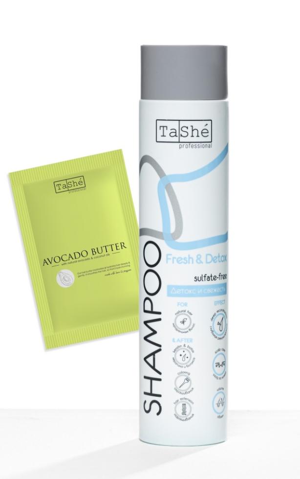 Набор для регуляции жирности кожи головы Tashe Professional "Fresh & Detox", 300 + 20 мл