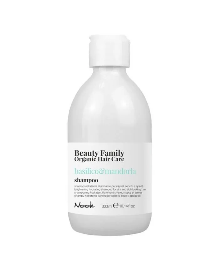 Шампунь для волос Nook Beauty Family Organic Hair Care "Basilico & Mandorla", 300 мл