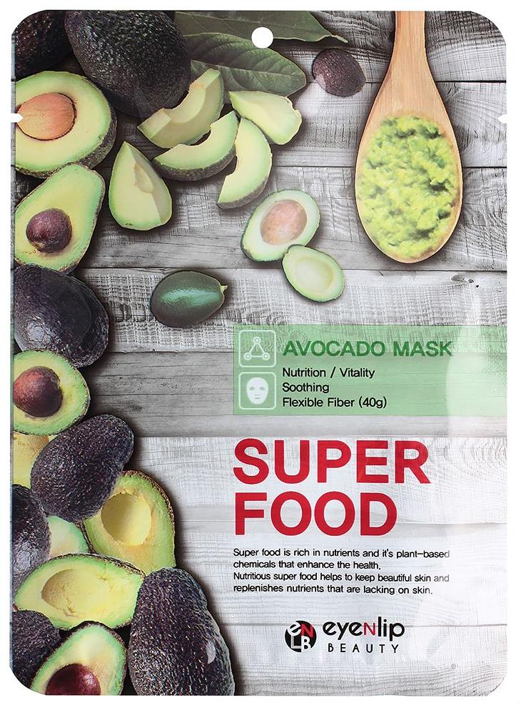Маска для лица Eyenlip "Superfood Mask Avocado", 25 г