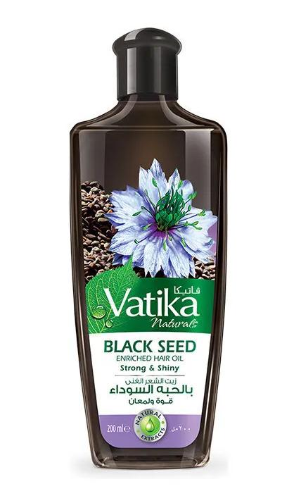Масло для волос Dabur Vatika с обогащенное экстрактом черного тмина, 200 мл
