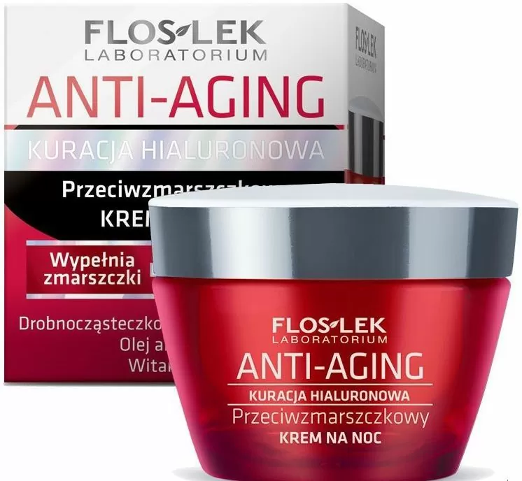 Крем ночной против морщин Floslek Anti-Aging Anti-Winkle Night Cream, 50 мл
