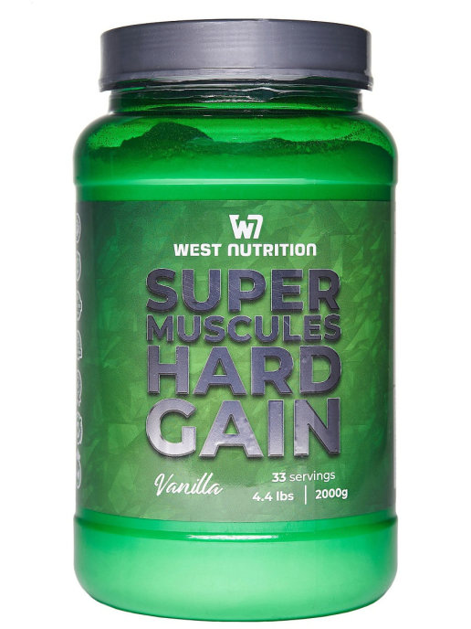 Супер маскал хард гейнер West Nutrition Super Muscle Hard Gain, ваниль, 2 кг