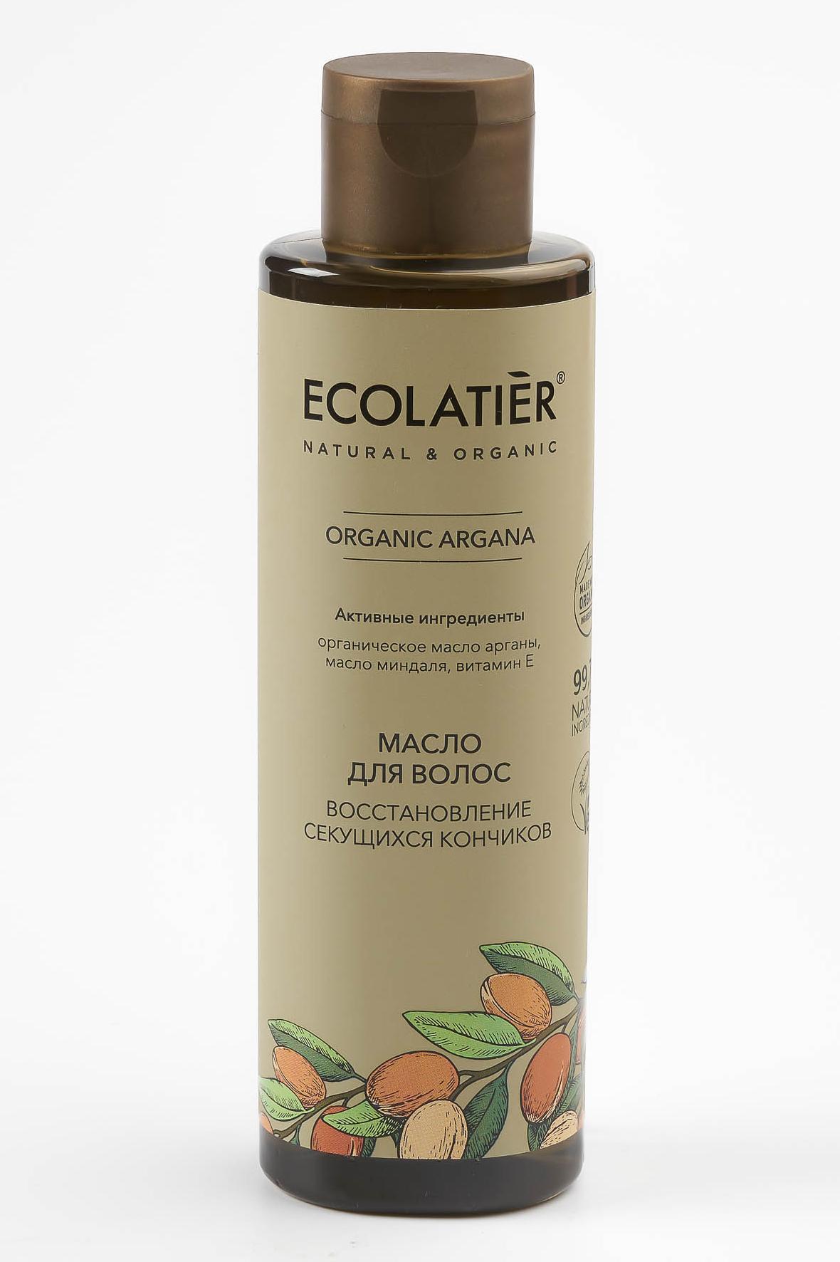 Масло для волос Ecolatier Organic Argana "Глубокое восстановление для секущихся кончиков", 200 мл
