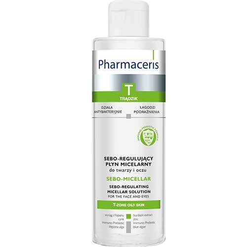 Антибактериальная мицеллярная жидкость Pharmaceris T "Sebo-Micellar", 200 мл