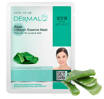 Коллагеновая маска для лица Dermal "Алоэ", 23 г