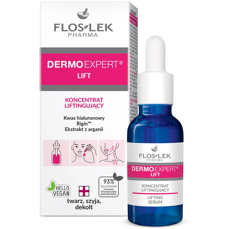 Сыворотка-лифтинг для лица, шеи и декольте Floslek Dermoexpert Lift Lifting Serum, 30 мл