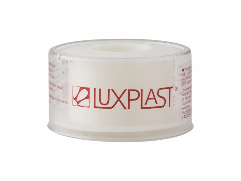 Пластырь медицинский Luxplast  на полимерной основе, 5 м х 2,5 см